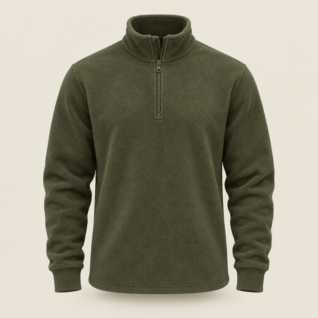 The Quarter-Zip Mock blank